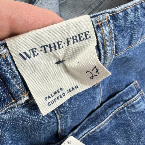 We The Free Palmer Cuffed Jeans Tunnel Vision Size 27 - Picture 8 of 15